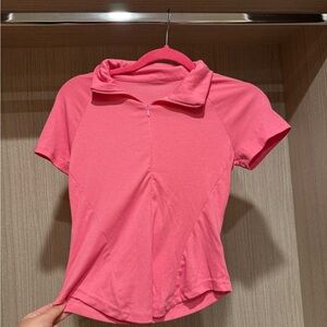 DAZY Chic Pink Short Sleeve Women's Top